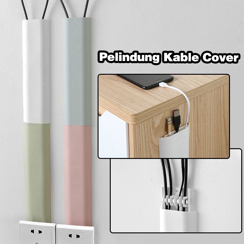 Cover Kabel Dinding Lantai/Wall Cable Cover/Cable Organizer Duct Cover/Penutup Penyelenggara Kabel