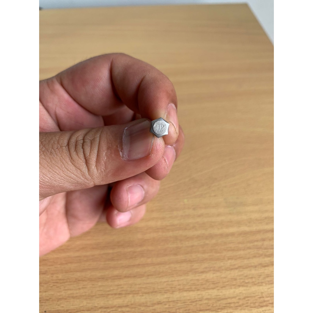 KNOP CROWN STEM AS DRAT JAM TANGAN LOGO AP AUDERMARS PIGUET SILVER