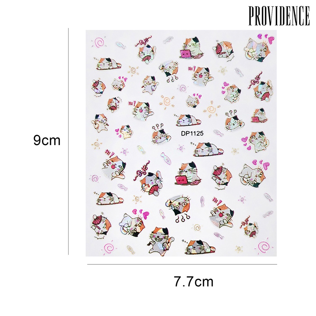 Providence Nail Sticker Beautiful Romantic 3D Adhesive Decal for Beauty Salon