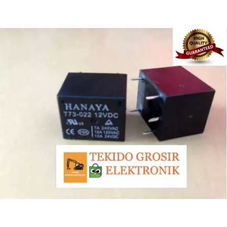 RELAY 12V 7A 5 PIN HANAYA