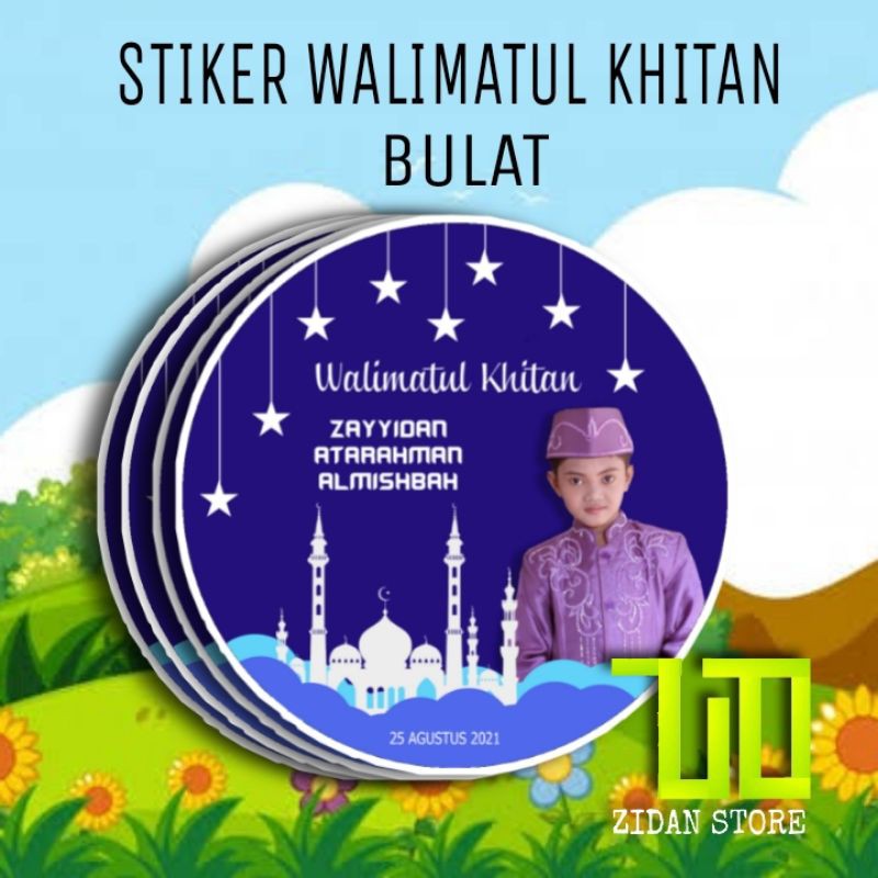 

STIKER WALIMATUL KHITAN BULAT (Kode SK-001)