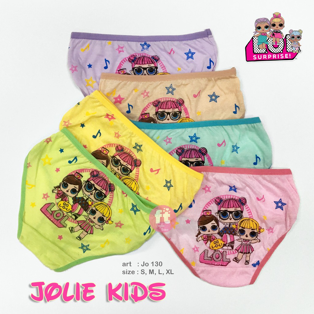 JOLIE KIDS | Celana Dalam Anak Cewek Motif Karakter