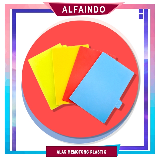 Alfaindo Talenan Set Plastik MultiFungsi Anti slip Alas Pemotong 4 in 1 KU007