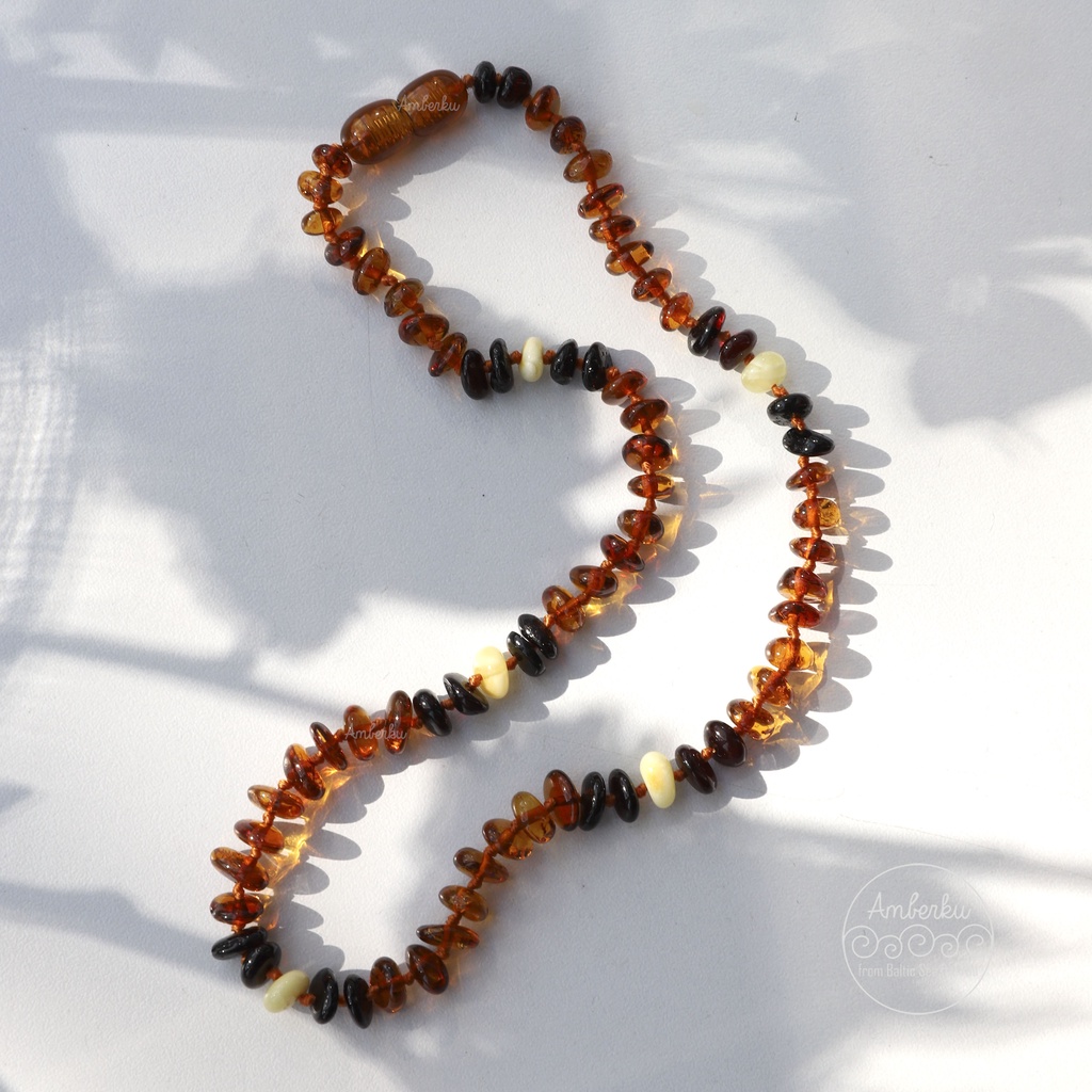 Baltic Amber Teething Necklace AMBERKU K234