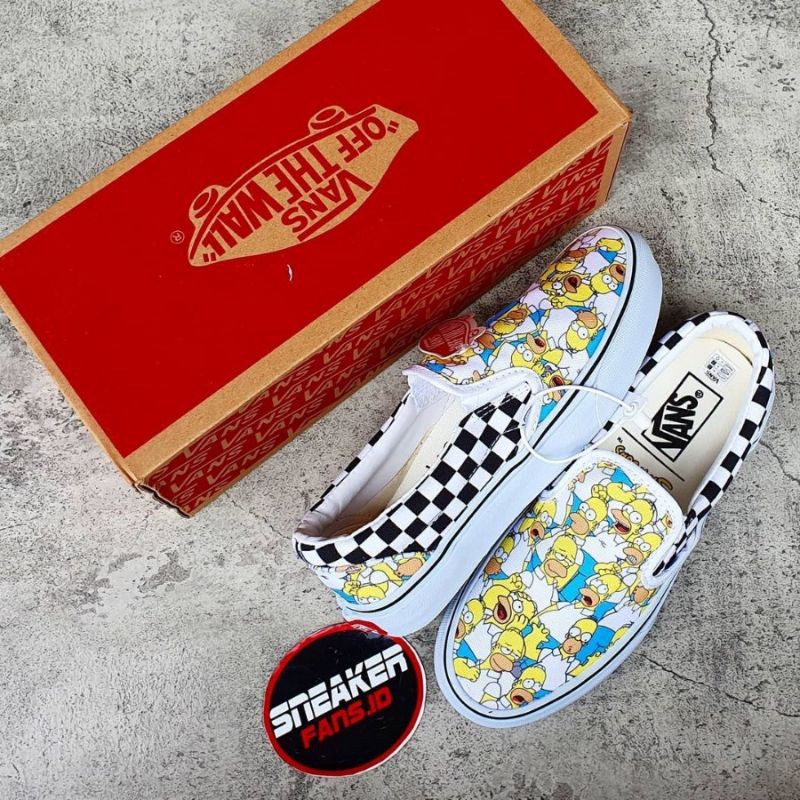 SEPATU  VANS SLIP ON THE SIMPSONS HOMER WIDE IMPORT