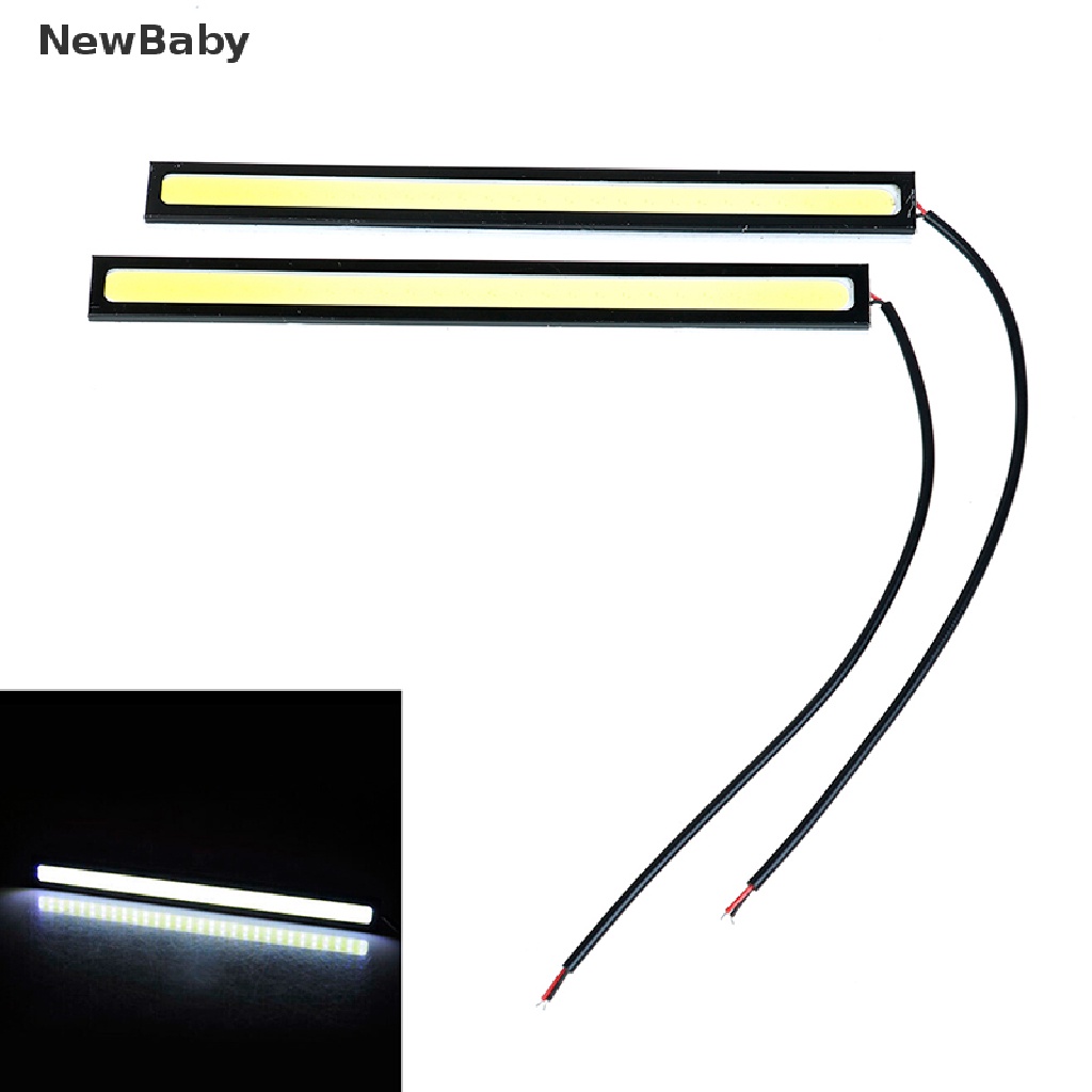 2pcs Lampu led cob 12v super Terang Anti Air Warna Putih Untuk Drlfog lamp Mobil