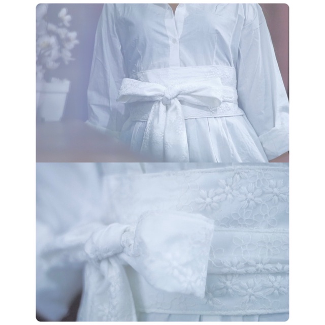 RUFFLE OBI KATUN/KOREAN STYLE/OBI DRESS PESTA/IKAT PINGGANG KAIN GAMIS /BELT KAIN FASHION PEREMPUAN/