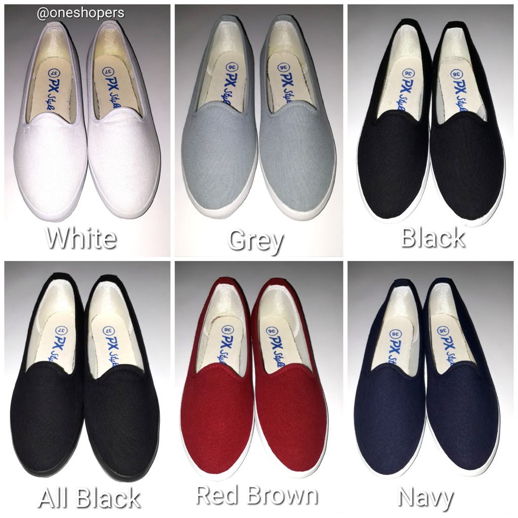 Sepatu Kanvas PX Style Slip On (098) / Flat Women Shoes / Sepatu  Kanvas Wanita no