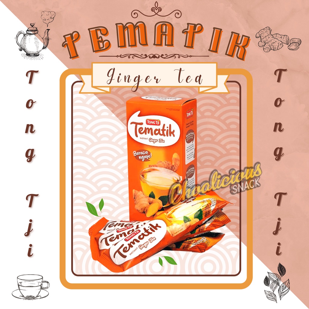 

Tong Tji Tematik Varian Ginger Tea Minuman Teh Jahe Bubuk Instant