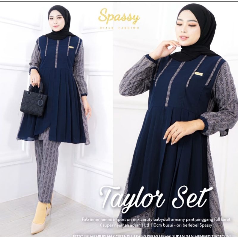 [ Ready ] Taylor Set By Spassy warna Navy