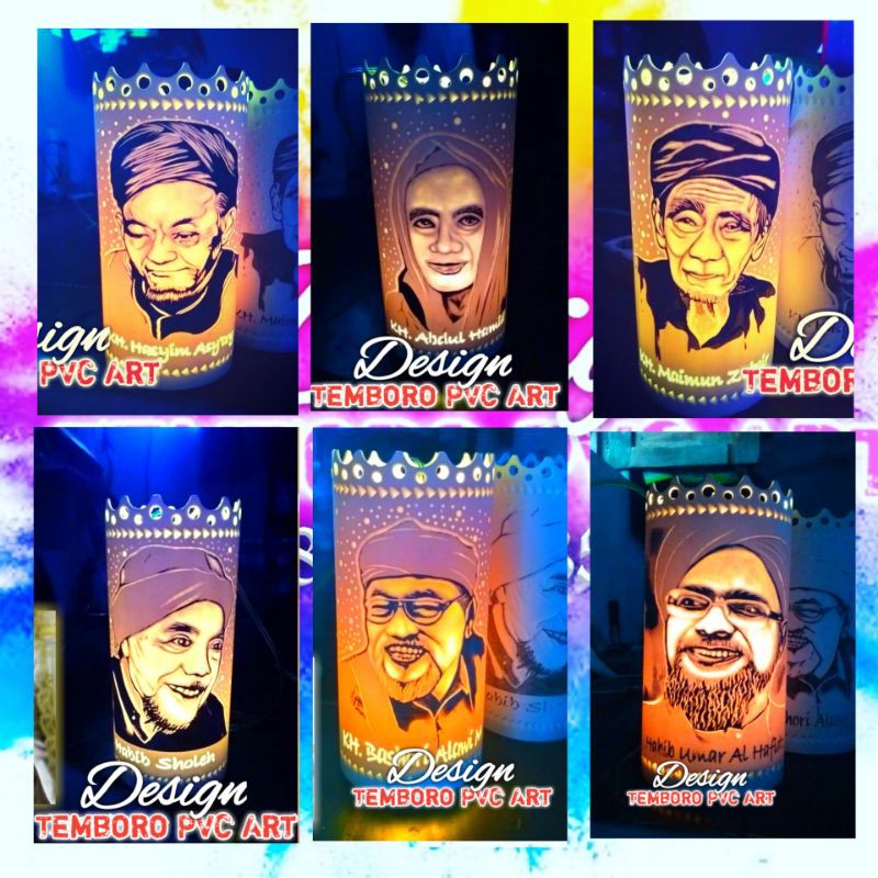 Lampu hias Paralon PVC (Face)