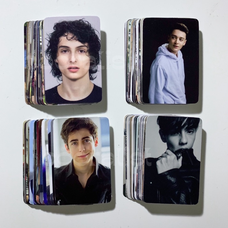 [READY] PHOTOCARD 25pcs Louis Partridge , Finn Wolfhard , Noah Schnapp , Aiden Gallagher