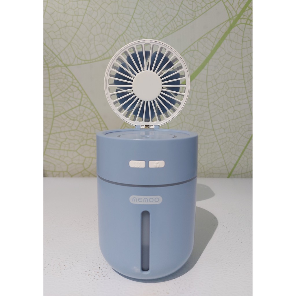 3 IN 1 KIPAS HUMIDIFIER 400ML / PELEMBAP RUANGAN / MINI RECHARGEABLE HUMIDIFIER