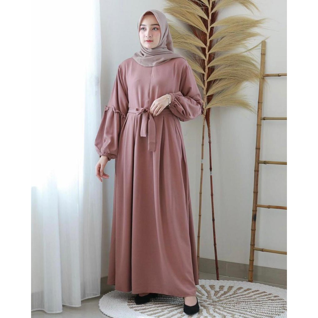 ( S M L XL XXL XXXL 5L ) TIFA MAXI DRESS POLOS JUMBO