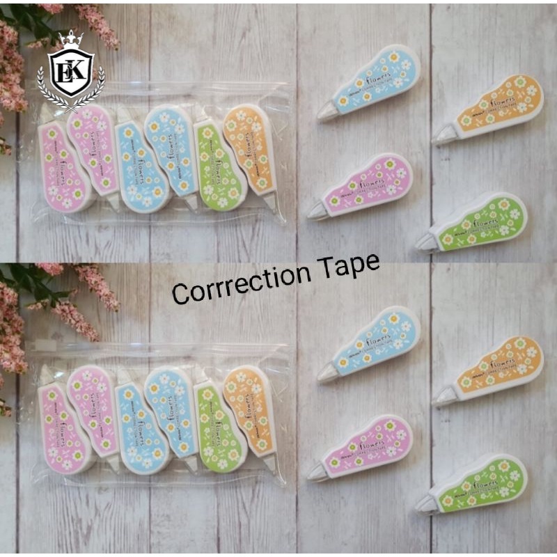 

Correction Tape Pita Koreksi Flowers 8046 (Ek_Official_Store)