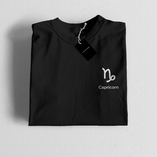 T-shirt Zodiak "Capricorn Logo" - Kaos Zodiak/Baju Zodiak/Kaos Horoskop/Kaos Bintang/Kaos Capricorn