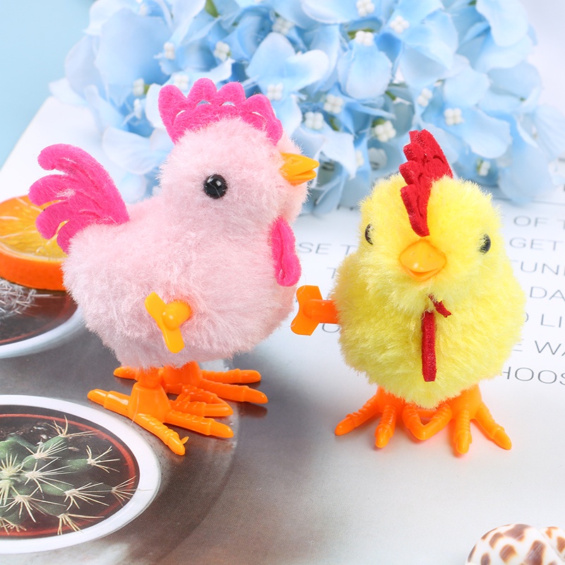 (dreamdreaming.id) Mainan Edukasi Anak Boneka Plush Ayam Berjalan / Melompat Model Putar