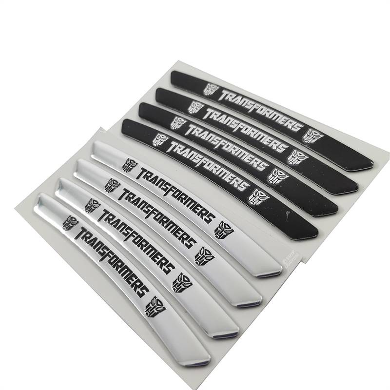 4pcs Stiker Emblem Logo Transformer Bahan Aluminum Untuk Dekorasi Velg Mobil