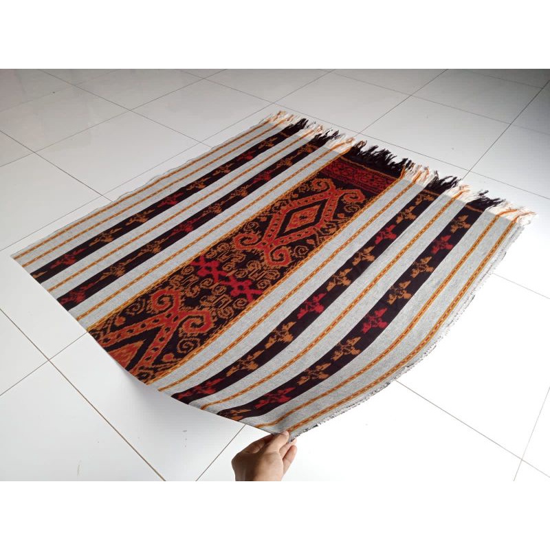 Tenun Dayak Kalimantan Barat Warna Silver Kain Dayak Kain Tenun Kalbar Tenun Blanket