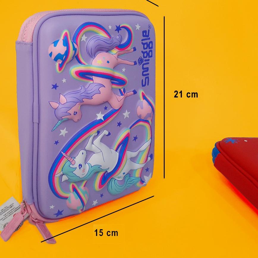 

New! SMIGGLE Hardpencilcase /kotak pencil nimbul 3D SMPC ..