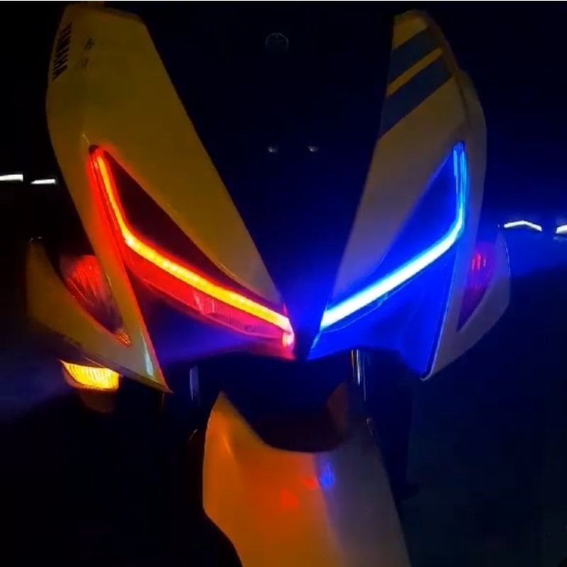 DRL LAMPU LED ALIS PUTIH BIRU 30CM SUPRA MIO JUPITER Z SUPRA X 125 LAMPU ALIS LED PUTIH BIRU MERAH-2