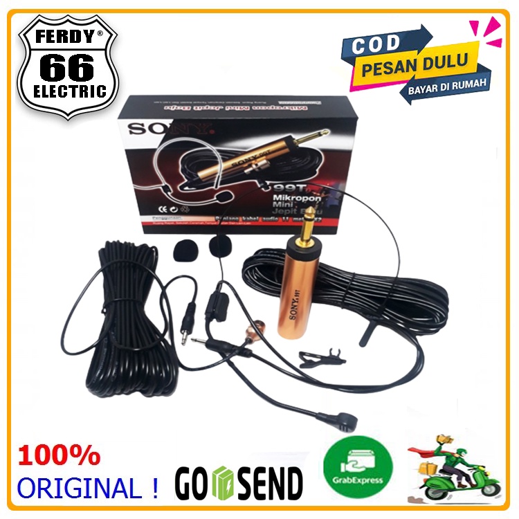 MIC jepit sony 99T mic clip on sony mic kancing mic imam kondensor