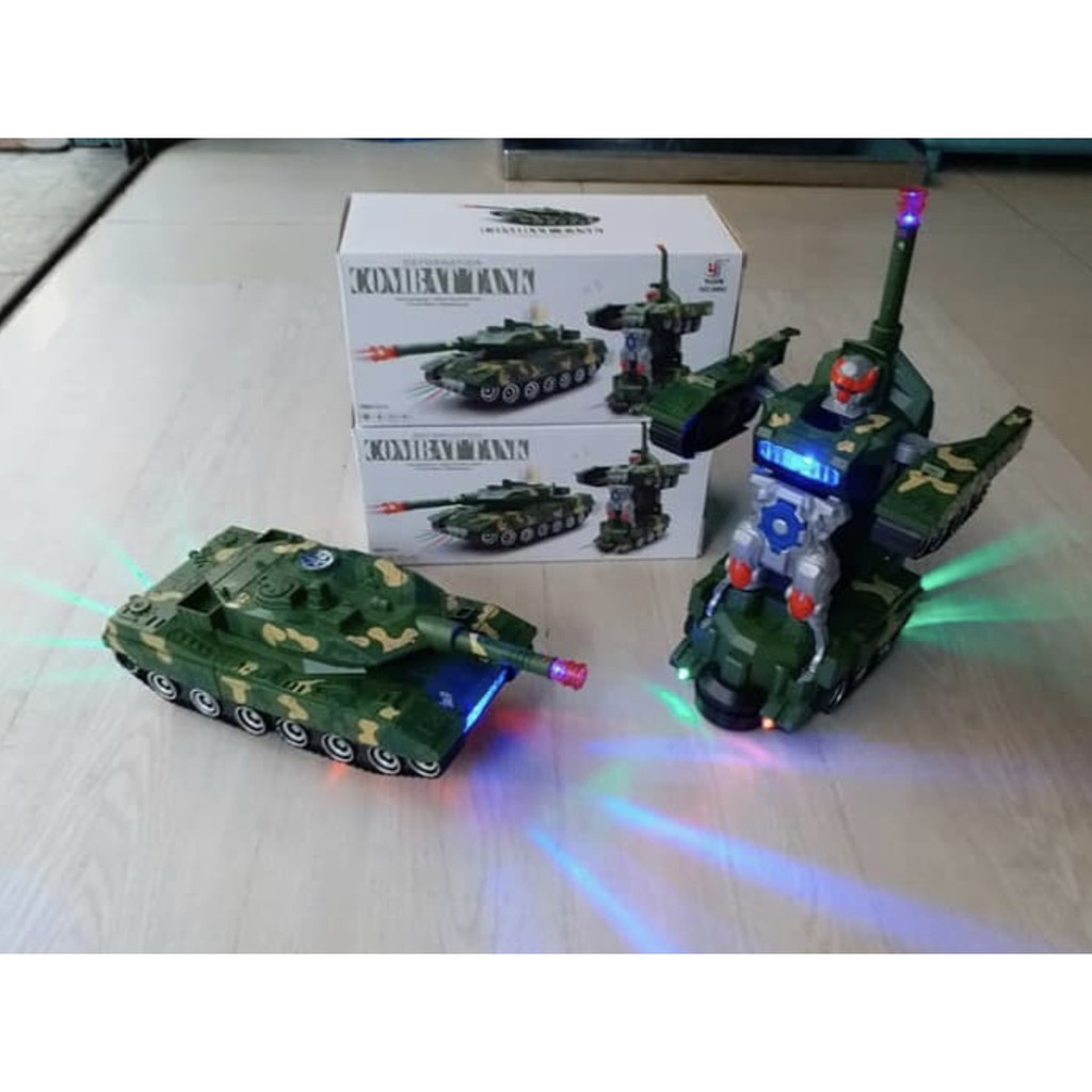 MAINAN MOBIL ROBOT COMBAT WAR TANK DEFORMATION MILITARY WAR TANK