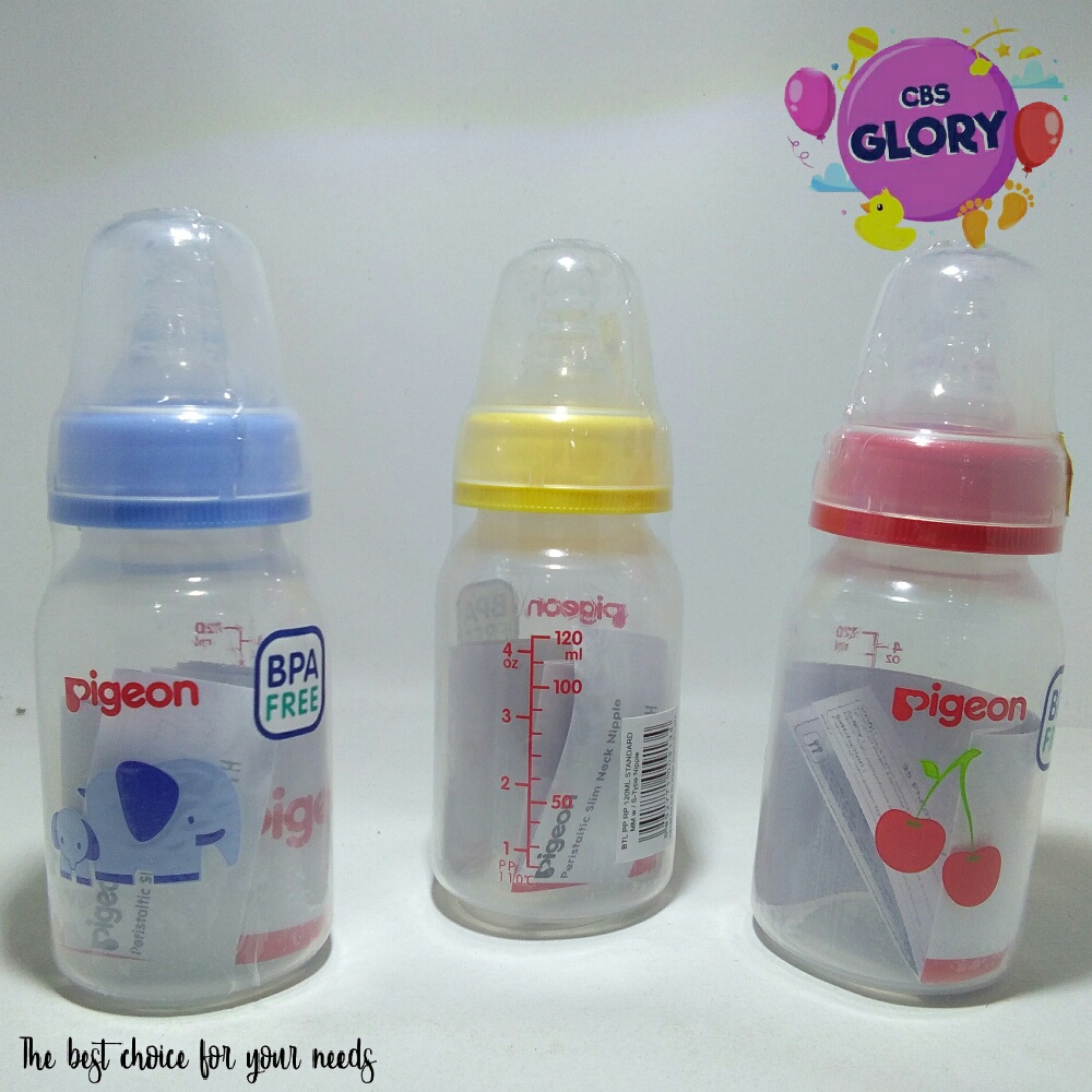 Pigeon Botol Susu Bayi Peristaltic Niple atau Botol Dot Anti Sedak Aman Untuk Bayi Baru Lahir (Newborn)