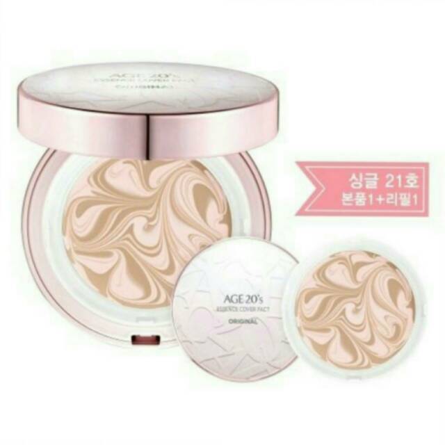 AGE 20'S ESSENCE COVER PACT PINK LATTE 21 ORIGINAL