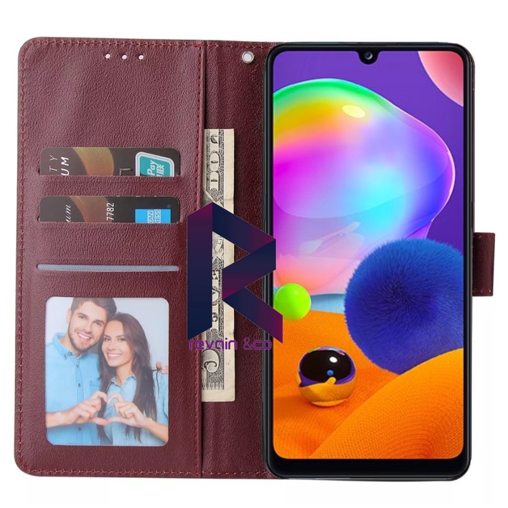 CASE SAMSUNG M33 5G FLIP WALLET LEATHER KULIT PREMIUM SARUNG BUKA TUTUP KESING HP FLIP CASE SAMSUNG M33 5G