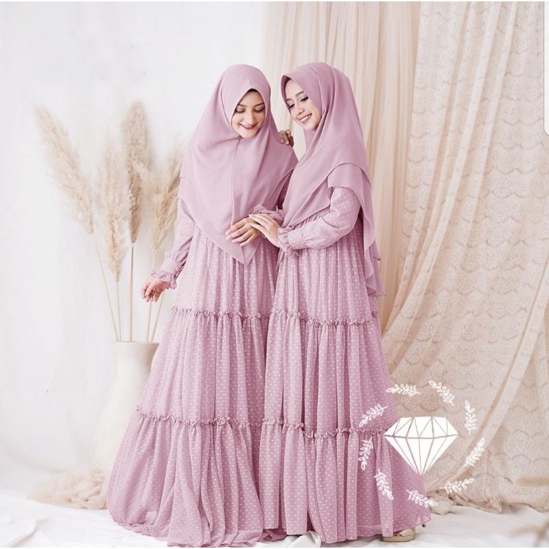 Trend Jubah Gamis Wanita Malaysia Baju Lebaran 2022 Dress Muslim Syar'i Rabbani