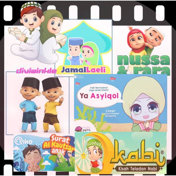 Flashdisk 16Gb isi Film / Kartun / Lagu Anak Islami TERPOPULER