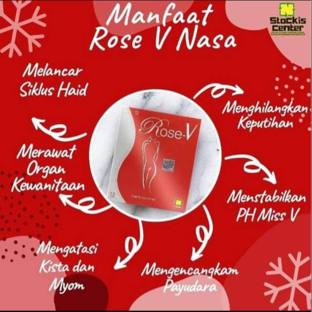 

Rose V, jamu wanita modern, 100% original Nasa