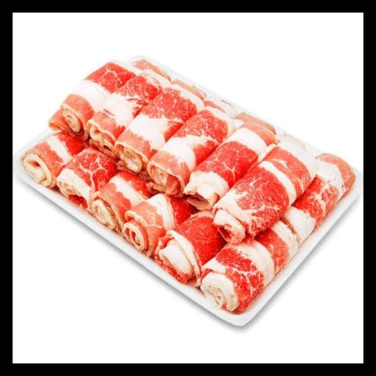 

BAYAR DITEMPAT DAGING SAPI LAPIS US SLICED BEEF / YOSHINOYA BEEF PACK 500GR KODE 121