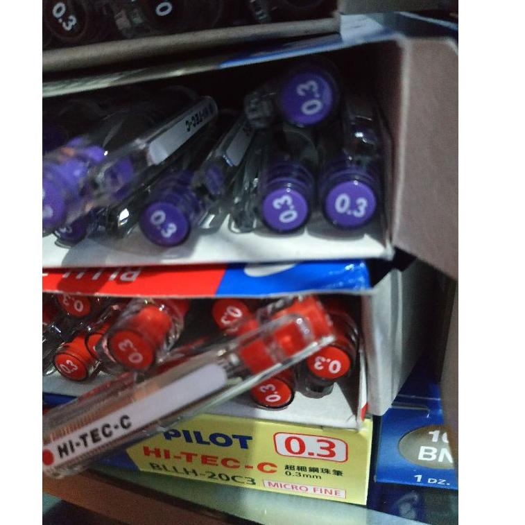

(F9D8) ☆ pulpen hi tec pilot 0.3mm 0.4 mm 0.25mm hitec satuan pulpen hi tech warna warni hitech //Obral@murah