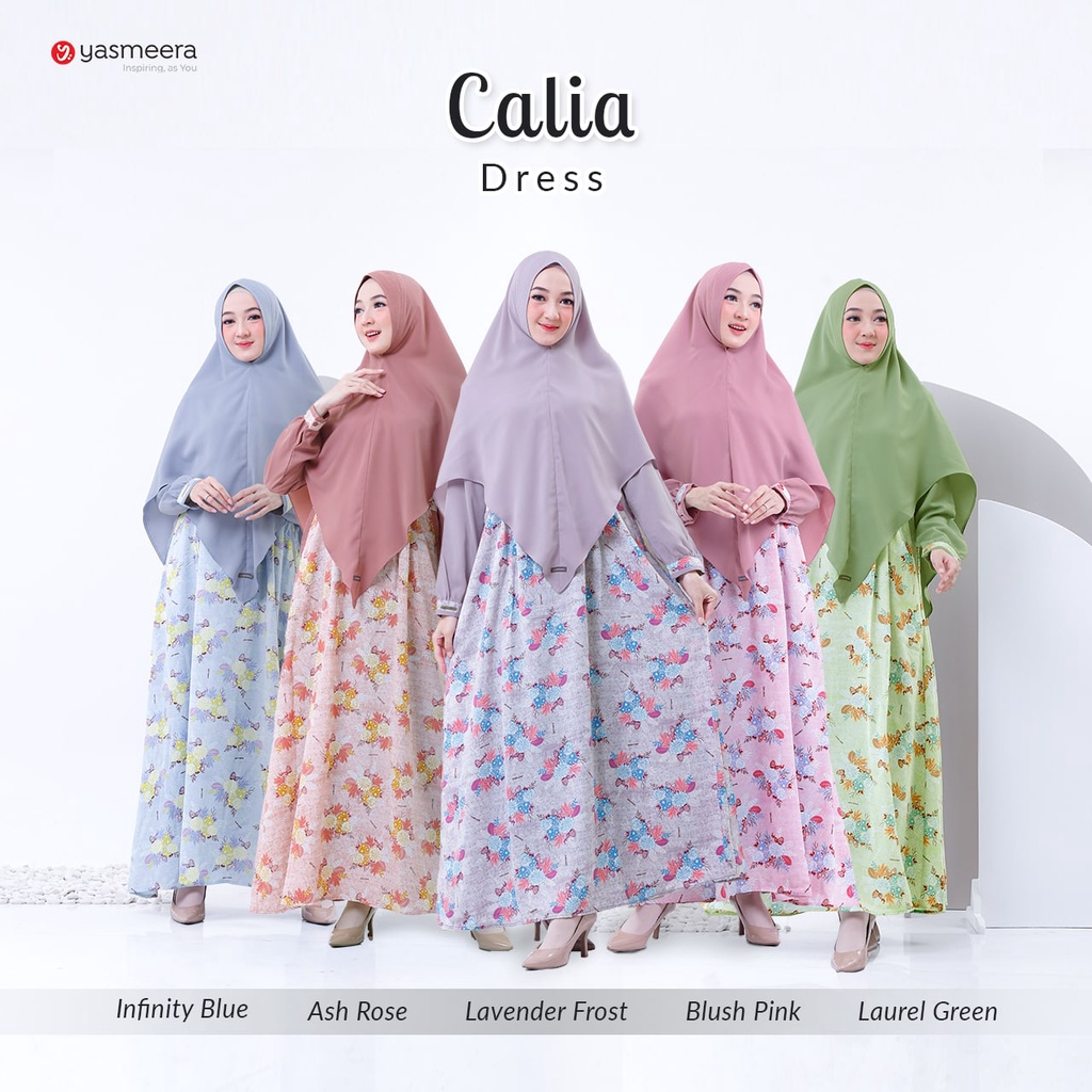CALIA DRESS BY YASMEERA / GAMIS BUNGA / GAMIS CANTIK / GAMIS SYAR'I