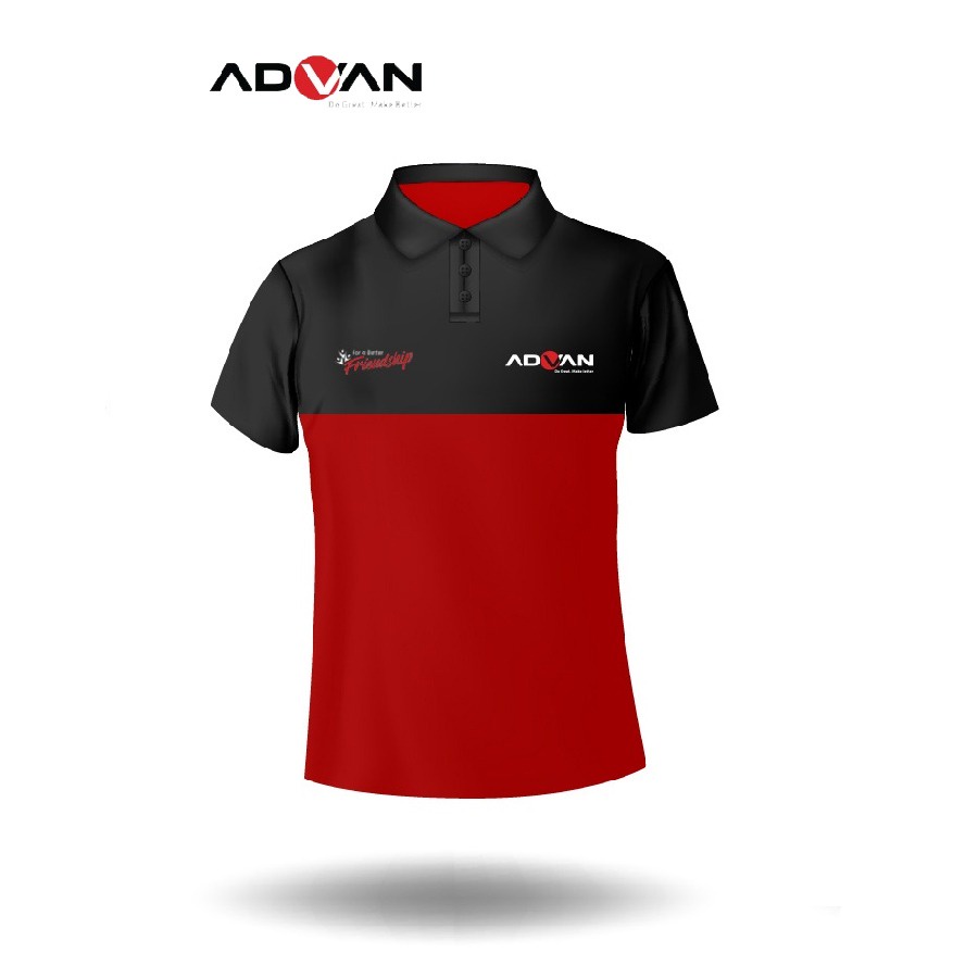 KAOS POLO TSHIRT ADVAN BAJU KERAH  PRIA WANITA UNISEX