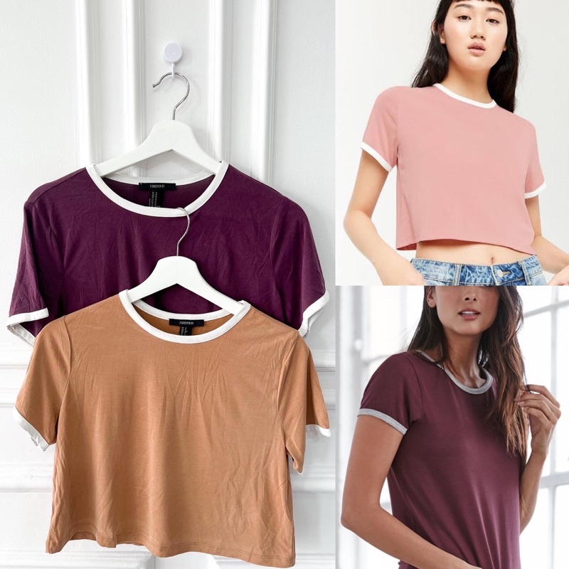 Forever21 Boxy Ringger Tshirt