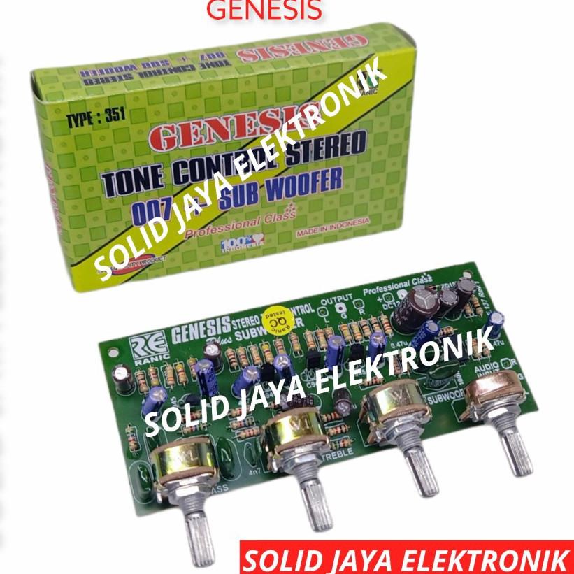 ➴ KIT TONE CONTROL STEREO SUBWOOFER GENESIS 007 DC 12 VOLT RANIC 351 - TONE CONTROL STEREO SUBWOOFER