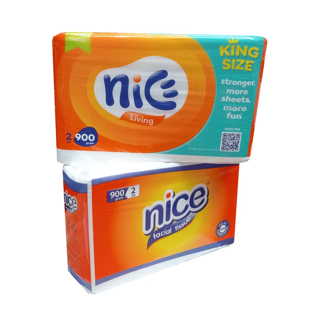 Bisa COD Tisu Nice 900 Gram Sheet Facial Tissue 2 Ply | Tissu Wajah