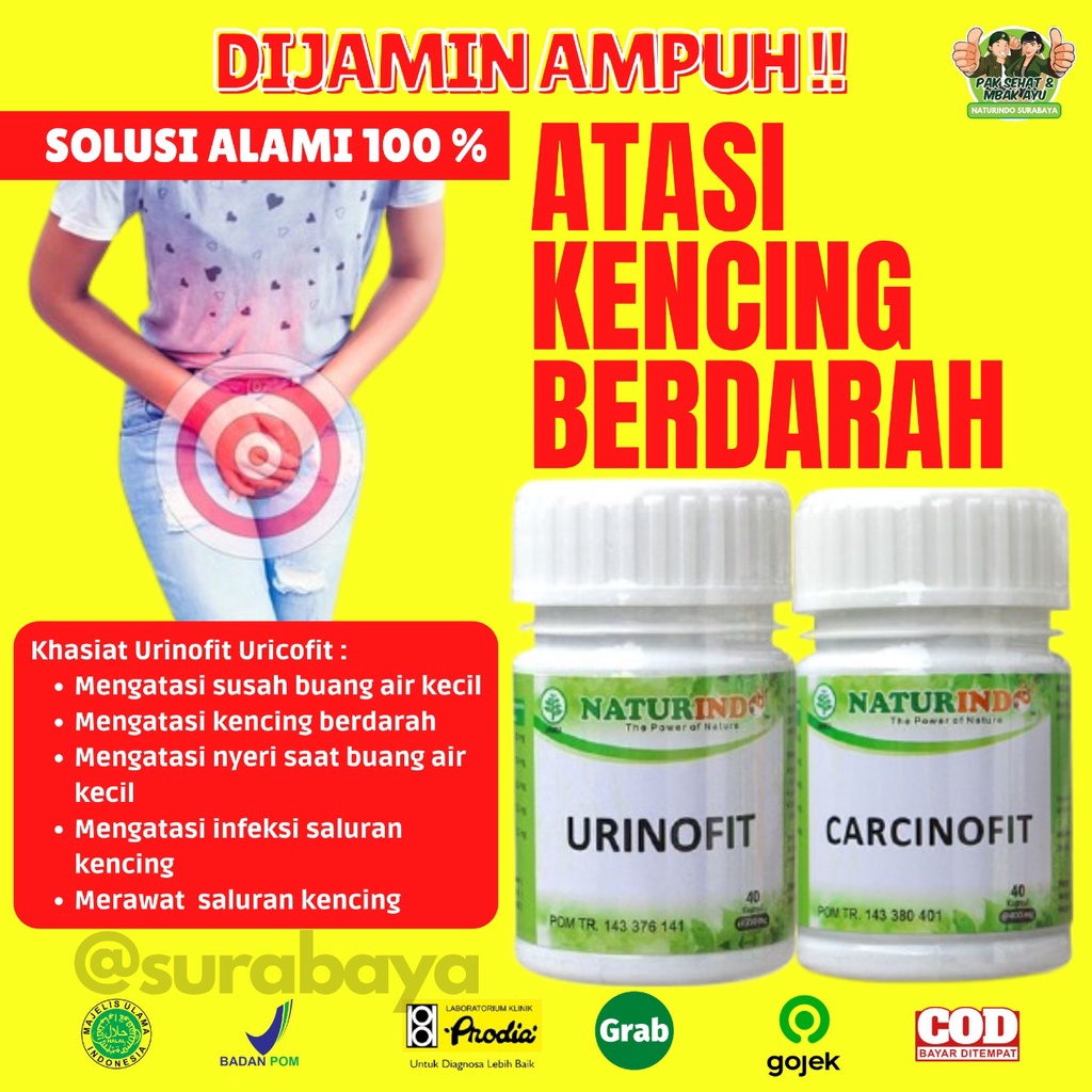 Obat Herbal Sulit Kencing Sakit Prostat Infeksi Saluran Kencing Anyang Anyangen Atasi Batu Ginjal Saluran Kemih Obat Kencing Batu kencing sakit Obat Gagal Ginjal Bocor Bengak Kencing Berbuih Berbusa Batu Spesialis Ginjal URINOFIT NATURINDO SURABAYA-KENCING BERDARAH