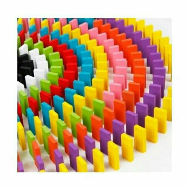 Balok Domino 120 pcs Multi colour
