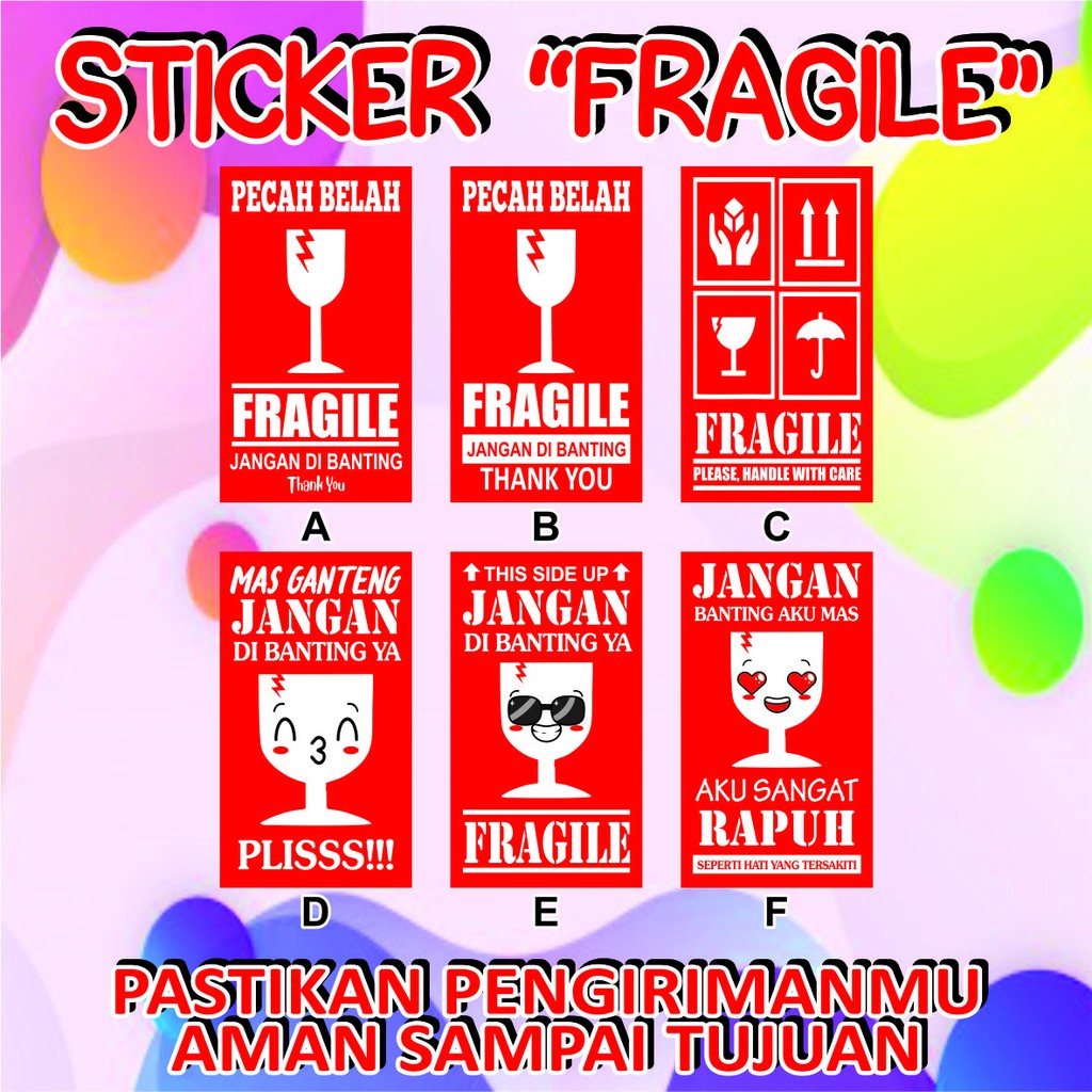 

STIKER FRAGILE DESAIN SESUAI KEINGINAN (CUSTOM) TERMURAH