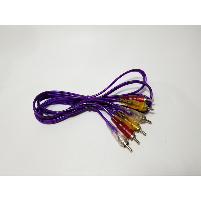 Kabel RCA 3-3 Transparan 1.5 Meter