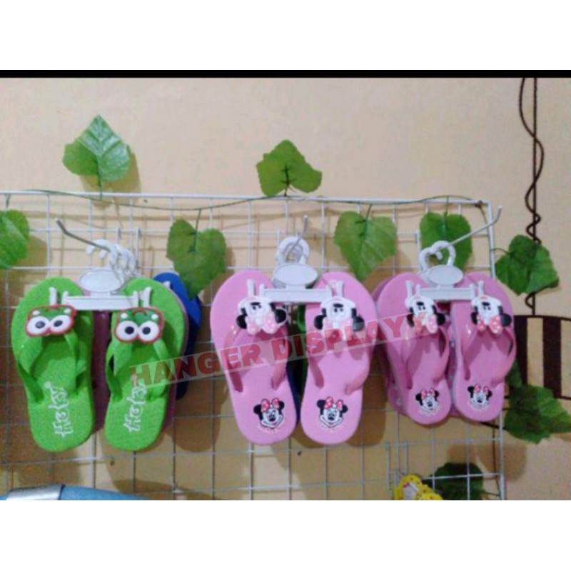 Hanger Sandal Jepit Original Gantungan Display Sandal Jepit Putih dan Hitam