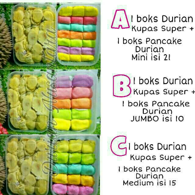 

PROMO PAKET HEMAT SEPASANG DURIAN PANCAKE DURIAN