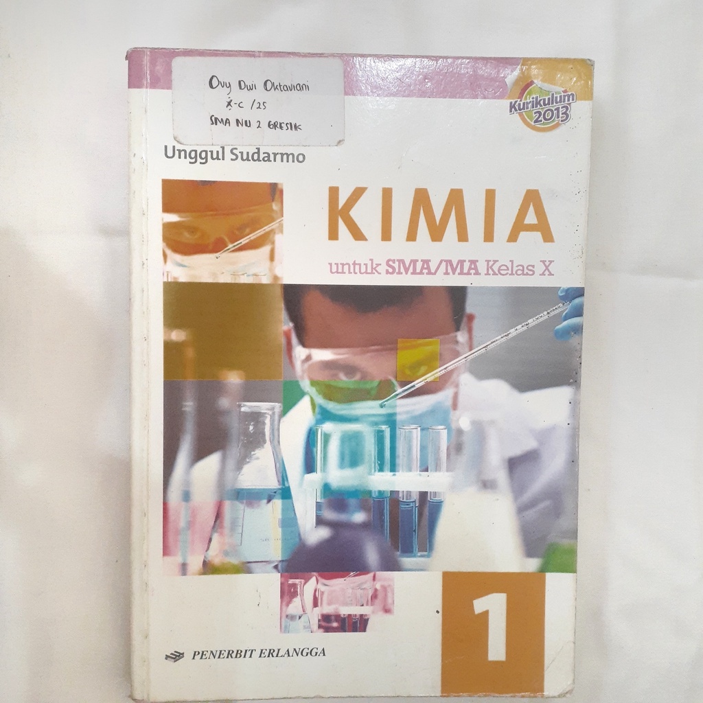 

Buku Preloved Kimia X Erlangga k13-revisi Unggul Sudarmo