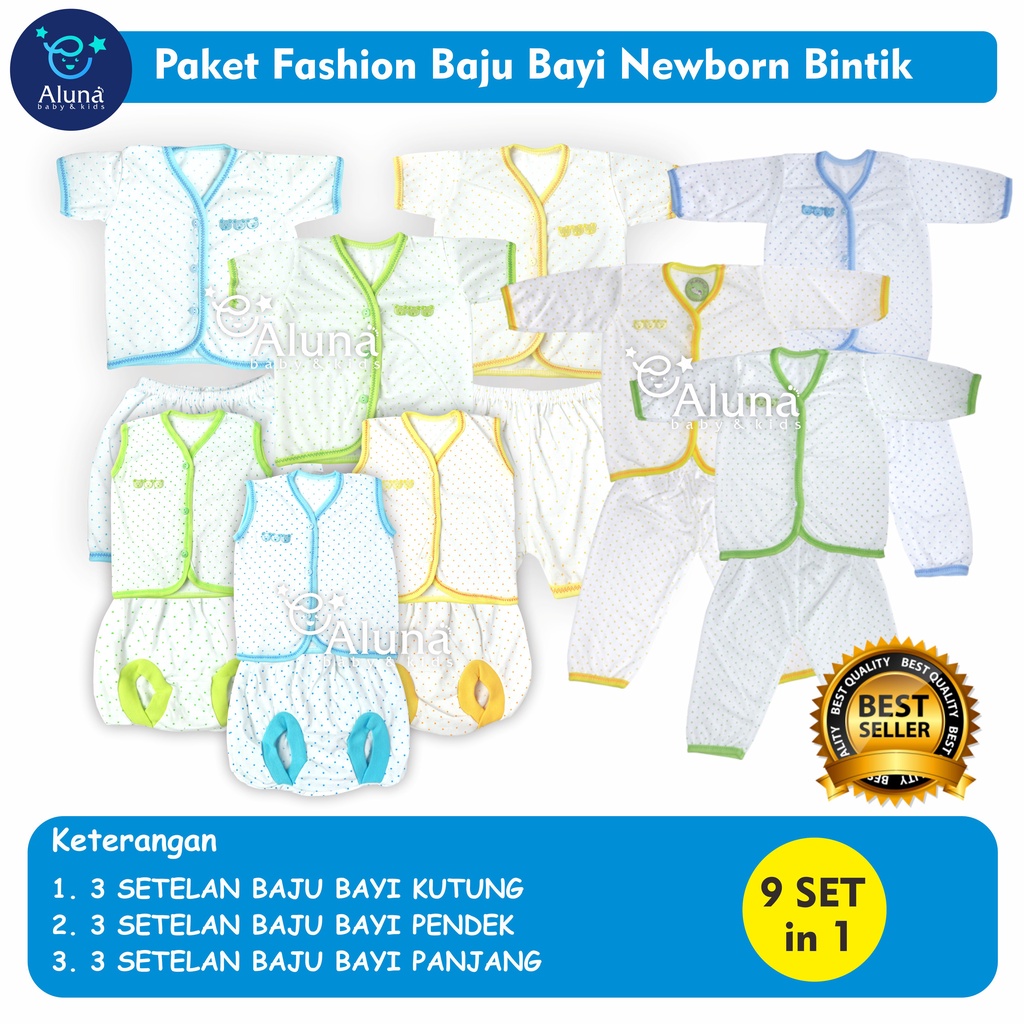 Paket hemat Setelan Baju Bayi Newborn Perlengkapan Bayi Baru Lahir Kado Lahiran Baby Gift Set-2