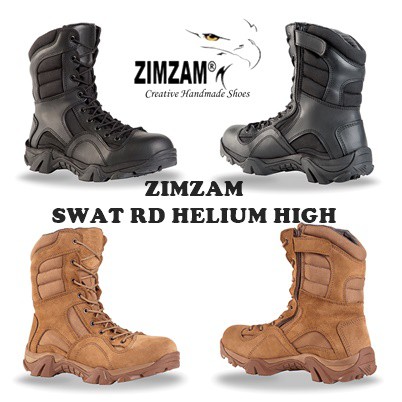 SEPATU ZIMZAM BOOTS PDL SAFETY KEREN UJUNG BESI