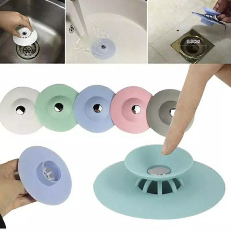 FS Penutup saluran air silicone Ufo/Flexible drain sink stopper silicone